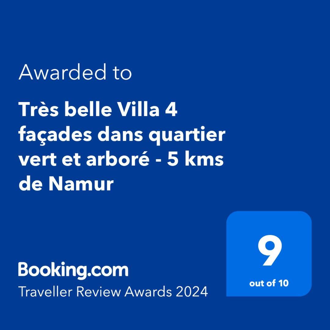 Tres Belle Villa 4 Facades Dans Quartier Vert Et Arbore - 5 Kms De Namur Extérieur photo