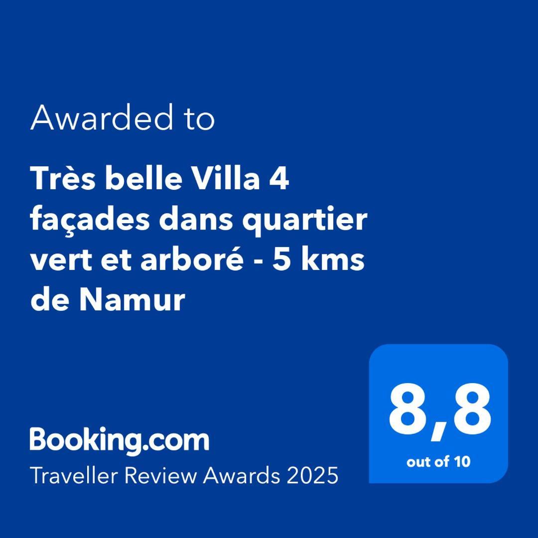 Tres Belle Villa 4 Facades Dans Quartier Vert Et Arbore - 5 Kms De Namur Extérieur photo