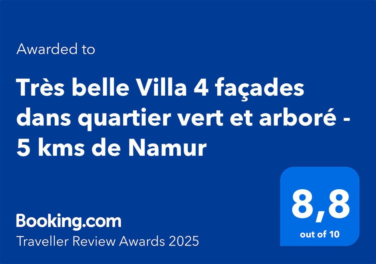Tres Belle Villa 4 Facades Dans Quartier Vert Et Arbore - 5 Kms De Namur Extérieur photo